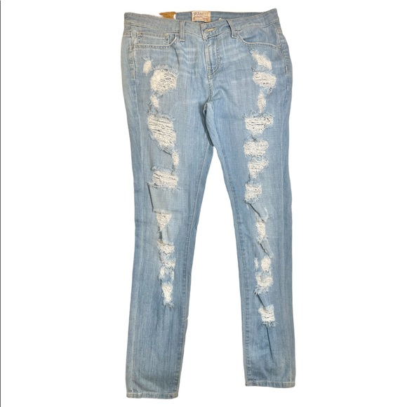 BKE Denim - BKE Denim Stella Skinny Distressed Mid Rise Jeans